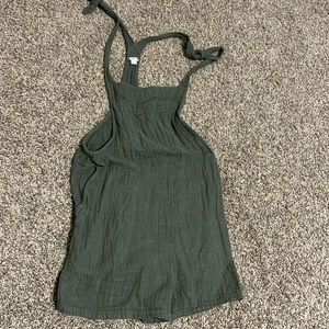 Aerie olive green shortalls